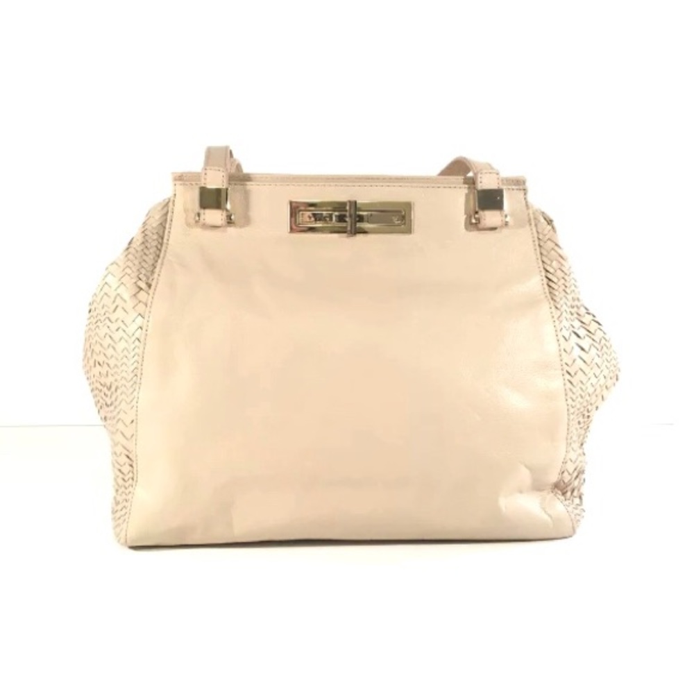 Elliot Luca Ivory Leather Handbag